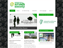 Tablet Screenshot of irishsociety.no